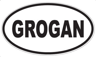 GROGAN - Oval Magnet