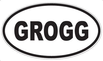 GROGG - Oval Magnet