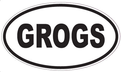 GROGS - Oval Magnet