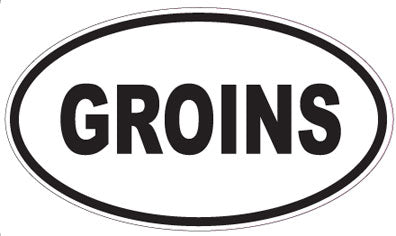 GROINS - Oval Sticker