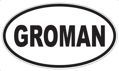 GROMAN - Oval Magnet