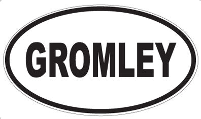 GROMLEY - Oval Magnet