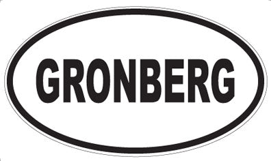 GRONBERG - Oval Magnet