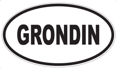 GRONDIN - Oval Magnet