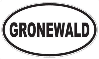 GRONEWALD - Oval Magnet
