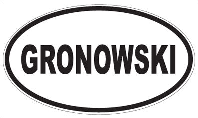 GRONOWSKI - Oval Magnet