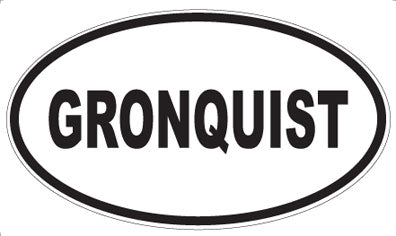 GRONQUIST - Oval Magnet