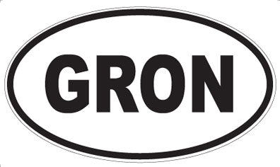 GRON - Oval Magnet