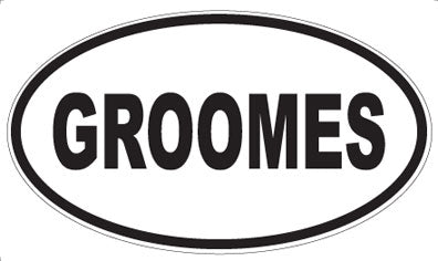 GROOMES - Oval Magnet