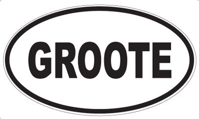 GROOTE - Oval Magnet