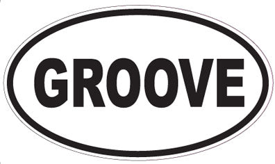 GROOVE - Oval Sticker
