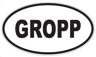 GROPP - Oval Magnet