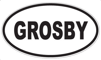 GROSBY - Oval Magnet