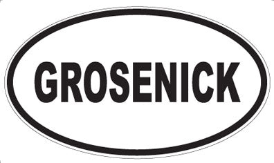 GROSENICK - Oval Magnet