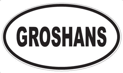 GROSHANS - Oval Magnet