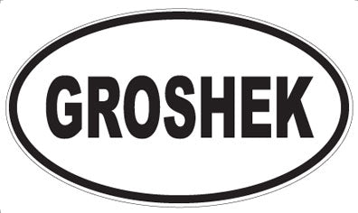 GROSHEK - Oval Magnet