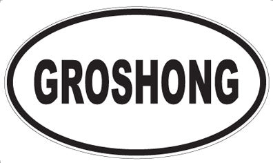 GROSHONG - Oval Magnet