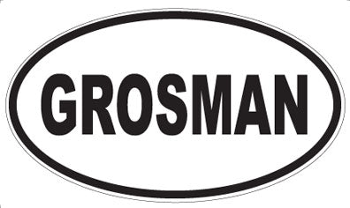 GROSMAN - Oval Magnet