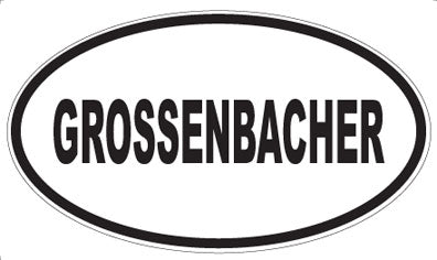 GROSSENBACHER - Oval Magnet