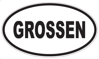 GROSSEN - Oval Magnet