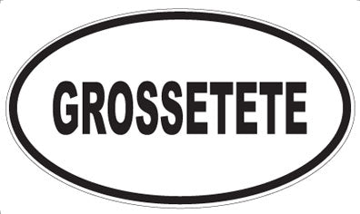 GROSSETETE - Oval Magnet