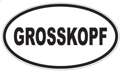 GROSSKOPF - Oval Magnet