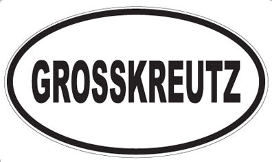 GROSSKREUTZ - Oval Magnet