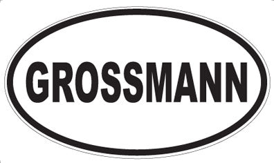 GROSSMANN - Oval Magnet