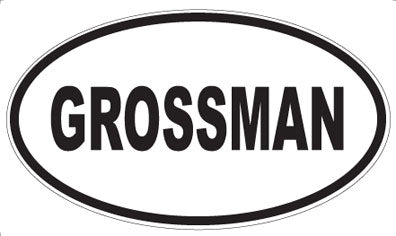 GROSSMAN - Oval Magnet