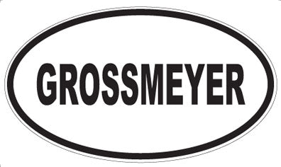 GROSSMEYER - Oval Magnet