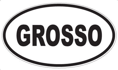 GROSSO - Oval Magnet