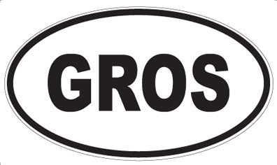 GROS - Oval Magnet