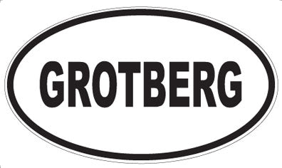 GROTBERG - Oval Magnet