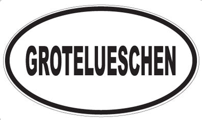 GROTELUESCHEN - Oval Magnet