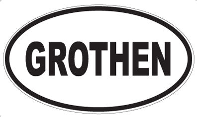 GROTHEN - Oval Magnet