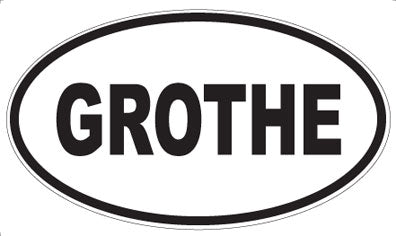 GROTHE - Oval Magnet
