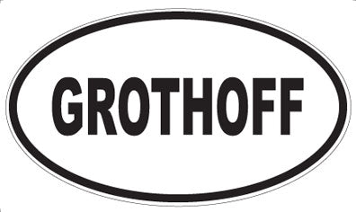 GROTHOFF - Oval Magnet