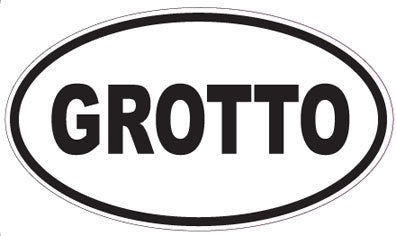 GROTTO - Oval Sticker