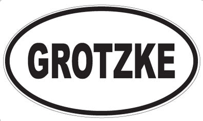 GROTZKE - Oval Magnet