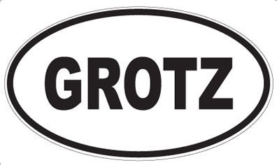 GROTZ - Oval Magnet