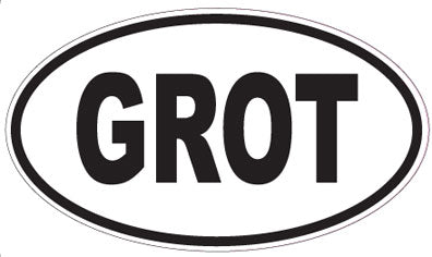 GROT - Oval Sticker