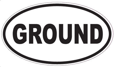 GROUND - Oval Sticker