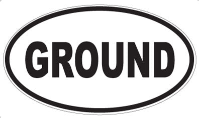 GROUND - Oval Magnet