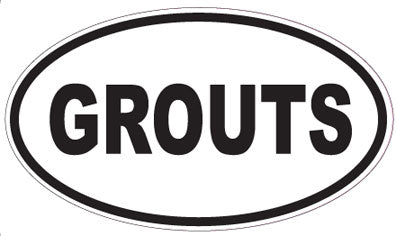 GROUTS - Oval Sticker