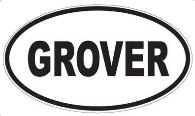 GROVER - Oval Magnet
