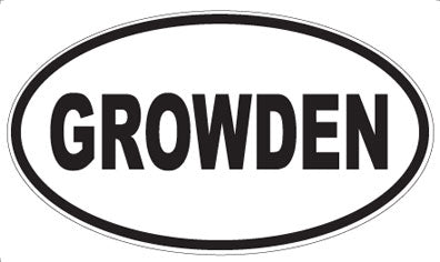 GROWDEN - Oval Magnet
