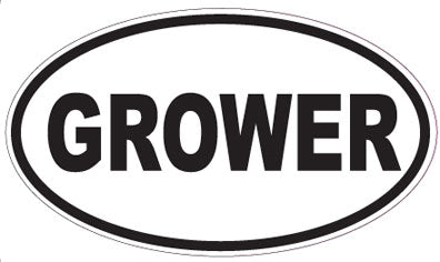 GROWER - Oval Sticker