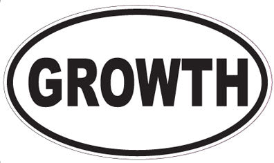 GROWTH - Oval Sticker