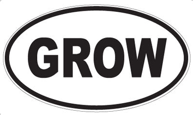 GROW - Oval Magnet