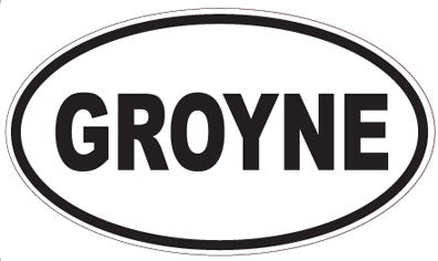 GROYNE - Oval Sticker